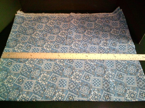 Washed ironed bandana royal - ironed, bandana-royal