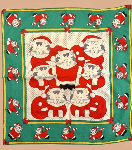 Vintage christmas santa cats - santa,