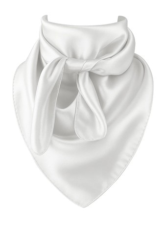 White wild rag scarf 35x35 - wild,