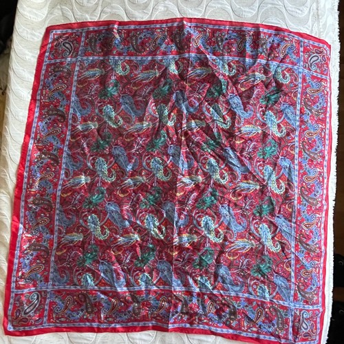 Vintage red paisley floral - paisley,