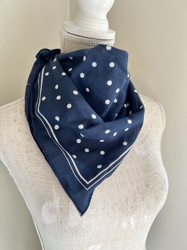 Navy blue polka dot - navy,