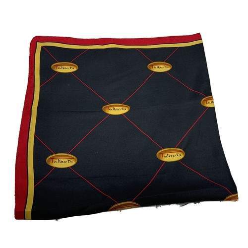 Talbots scarf logo - scarf, gold