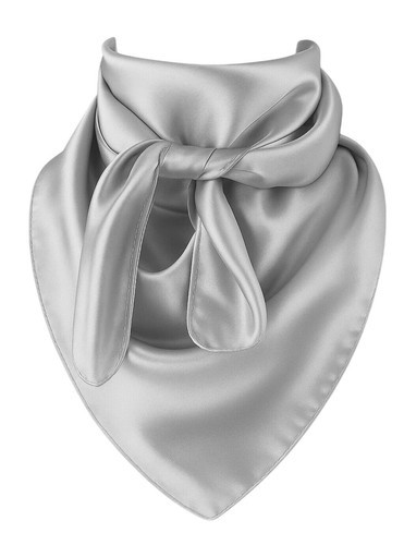 Silver gray wild rag scarf - gray,