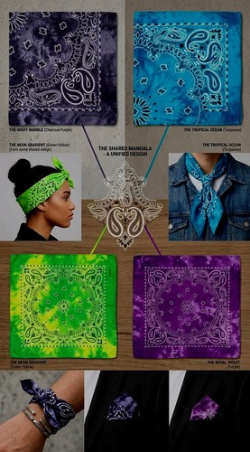 100 cotton paisley bandana 4 - cotton,