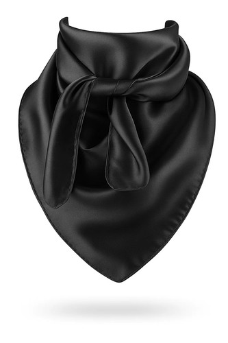Black wild rag scarf 35x35 - wild,