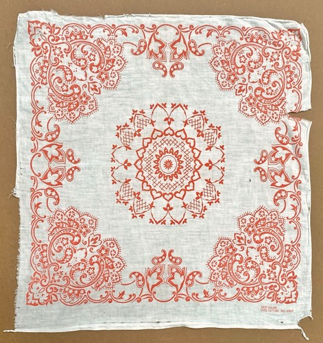 Vintage white orange - white,