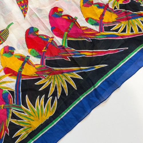 Multicolor parrot scarf - multicolor,